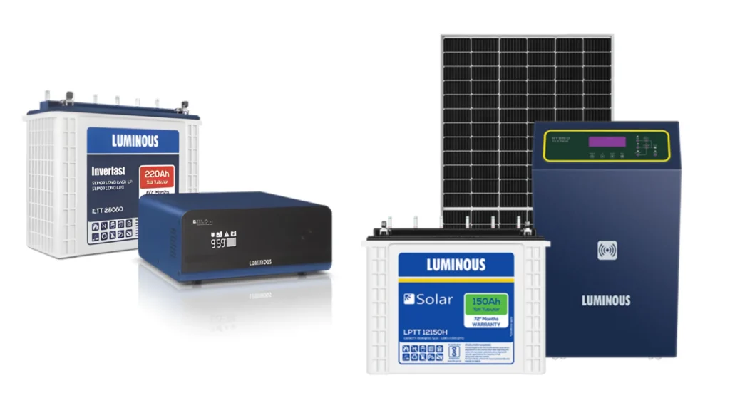 Luminous Solar + Lithium Battery Combo 2026
